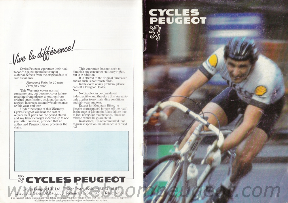 Peugeot 1984 Brochure United Kingdom